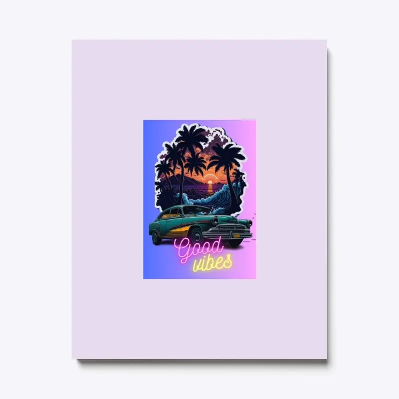 Beautiful sunset beach print