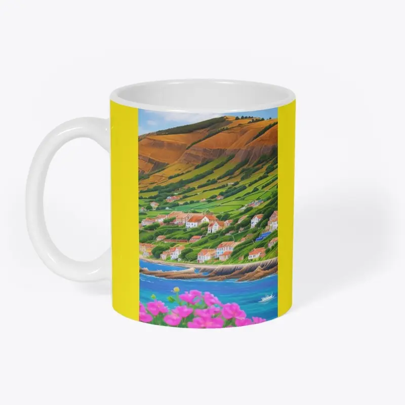 Beautiful village print