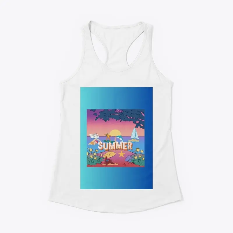 Summer beach print