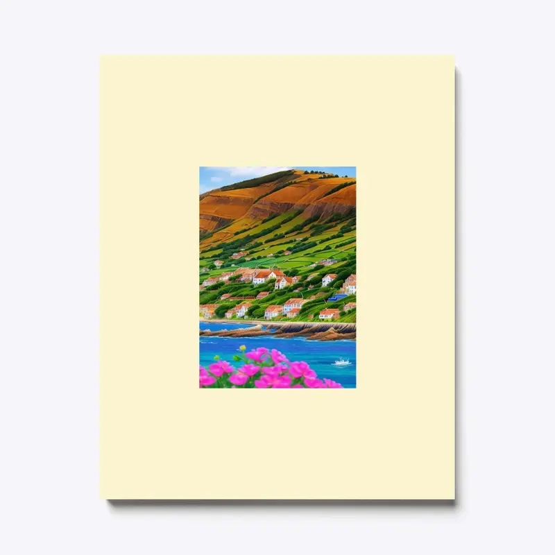 Beautiful village print