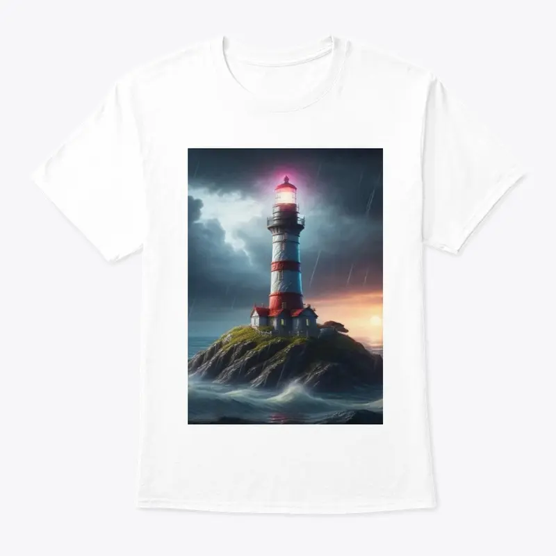 Light house island print