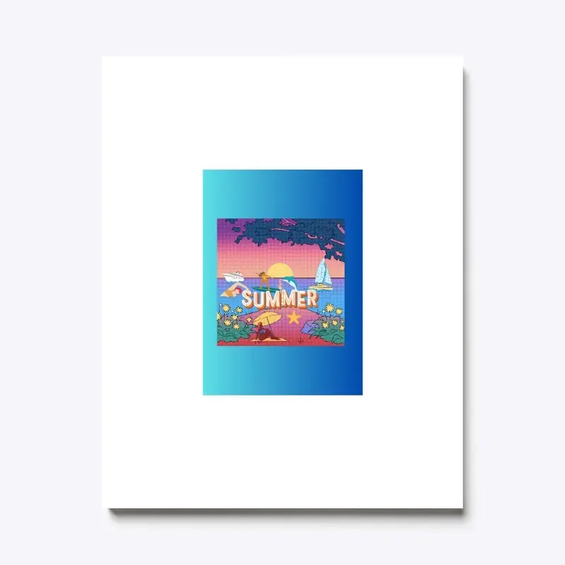 Summer beach print